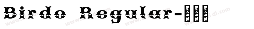 Birdo Regular字体转换